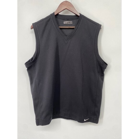 Nike Other - NIKE GOLF Vest Mens MEDIUM V NECK Dri Fit Sleeveless Top Black